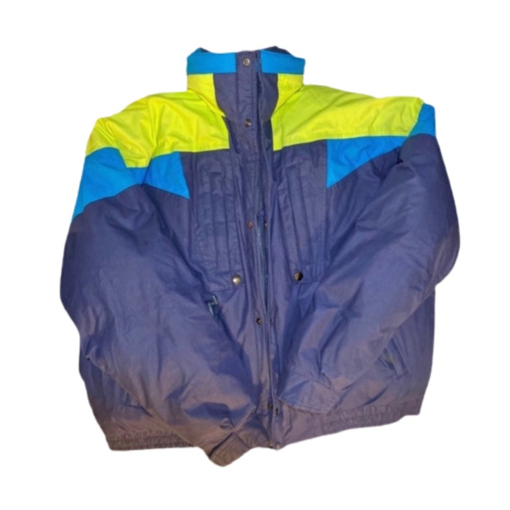 90s Y2K  dash color block ski jacket